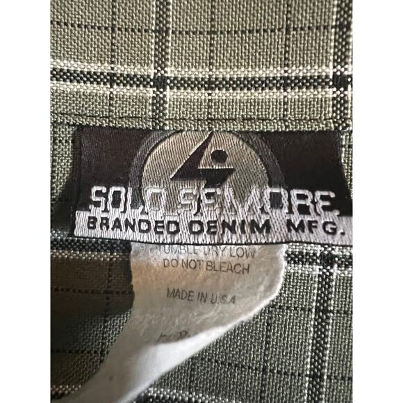 Vintage SOLO Semore Plaid Short Sleeve Button-Up Shirt, 3XL - Picture 3 of 4